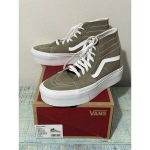 Vans Sk8-Hi Tapered Stackform High Top Sneakers Men's 8 Women's 9.5 Beige New